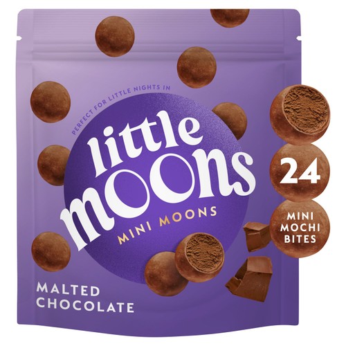 Little Moons Mini Moons Malted Chocolate Mochi Cheesecake Frozen Snack
