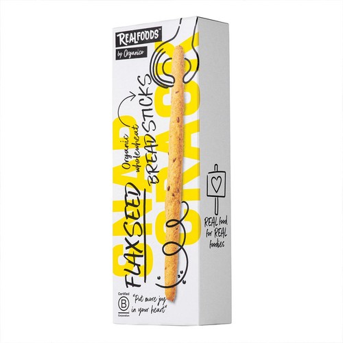 Realfoods Organic Flaxseed Breadsticks