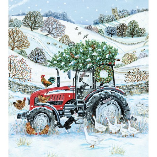 Tractor Christmas Card Pack