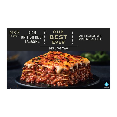 M&S Our Best Ever Rich Beef Lasagne Serves 2