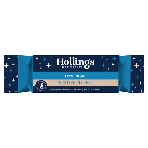 Hollings Christmas Cracker Festive Fishes Sprats Dog Treats