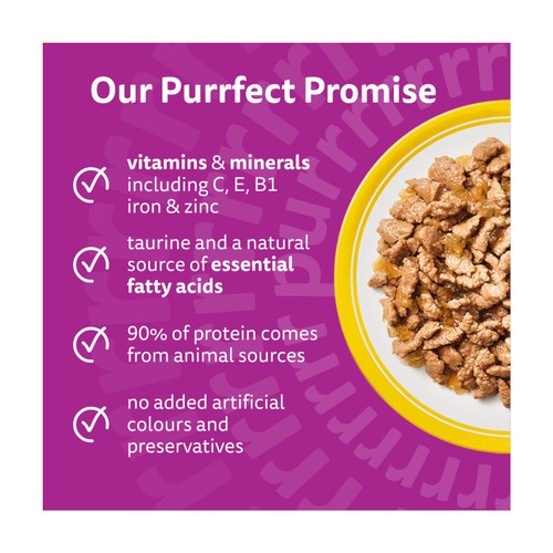 Whiskas 1+ Adult Wet Cat Food Poultry Feasts in Jelly
