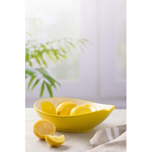 Typhoon World Foods 22cm Lemon Oval Bowl