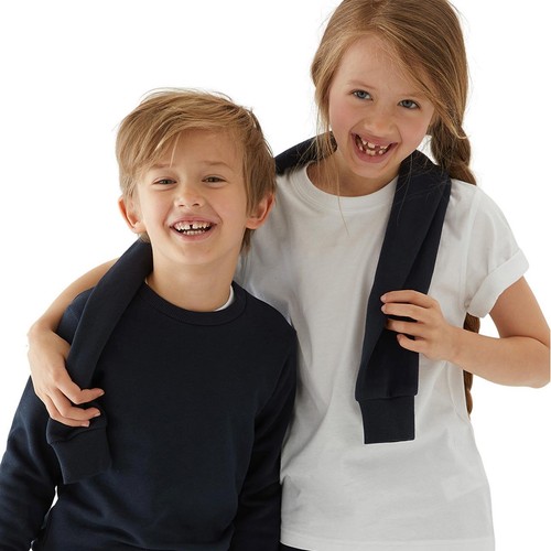 M&S Unisex Regular Fit School Sweatshirt, 3-4 Years, Navy