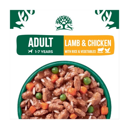 James Wellbeloved Adult Wet Dog Food Lamb & Chicken in Gravy Pouch 12x90g