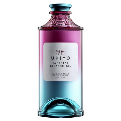UKIYO Japanese Blossom Gin, 70cl