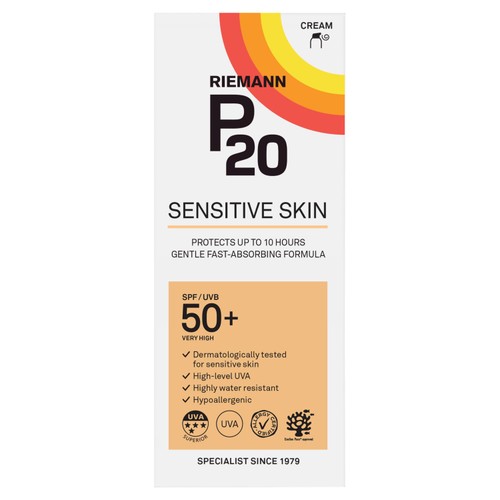 P20 Sensitive SPF 50+ Sun Cream
