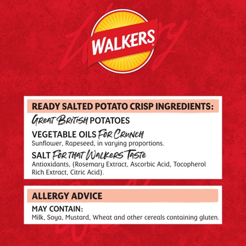 Walkers Ready Salted Sharing Bag Crisps