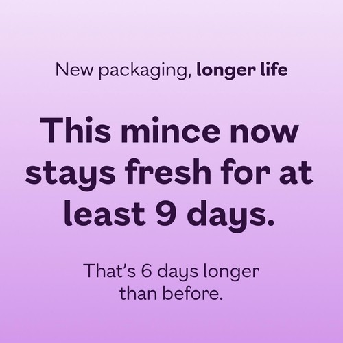 Ocado Fresher For Longer Lean Beef Steak Mince 5% Fat