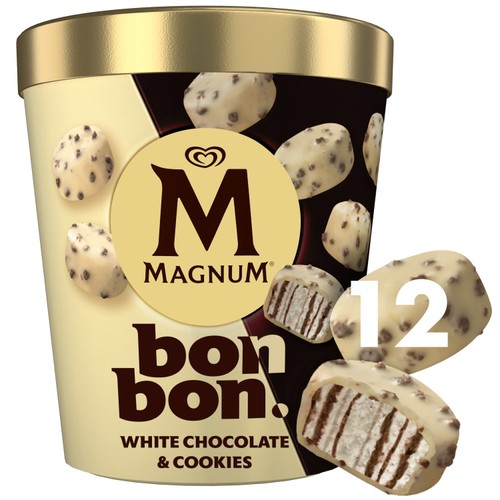Magnum Bonbon White Chocolate & Cookies Ice Cream Frozen Snack