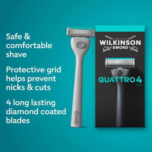 Wilkinson Sword Quattro Men's Razor Blades