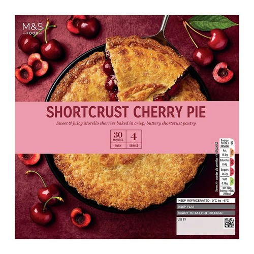 M&S Shortcrust Morello Cherry Pie
