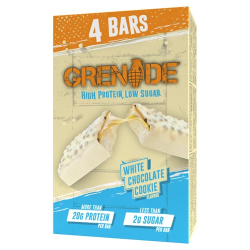 Grenade White Chocolate Cookie Protein Bar Multipack