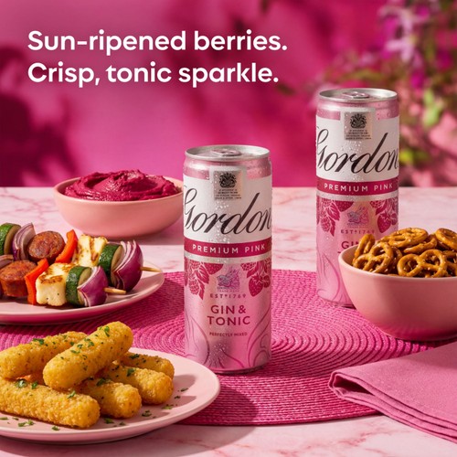 Gordon's Pink Gin & Tonic Can