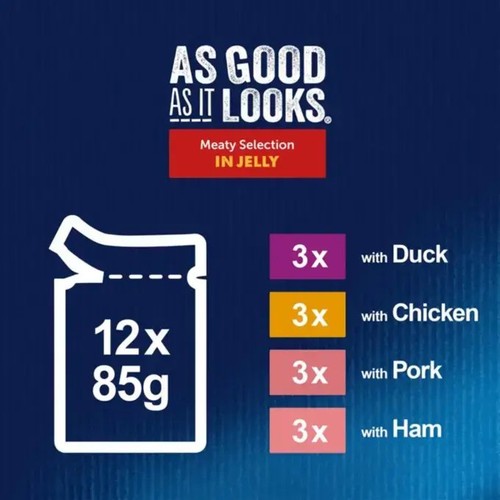 Felix As Good As it Looks Meaty Selection in Jelly Wet Cat Food