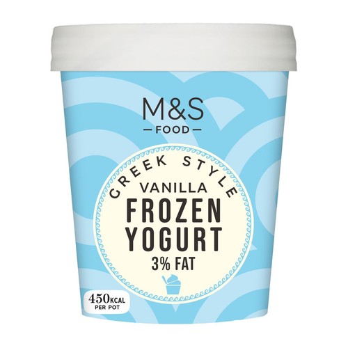 M&S Greek Style Vanilla Frozen Yogurt