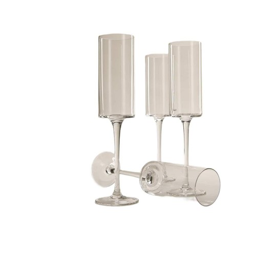 M&S Straight Sided Champagne Flutes Set