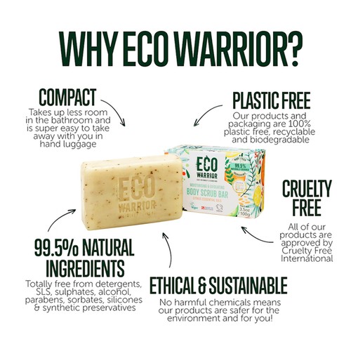 Eco Warrior Body Scrub Bar
