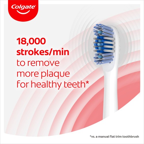 Colgate 360 Sonic Battery Toothbrush Heads Refills Max White Soft