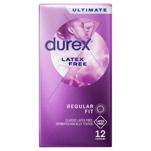 Durex Latex Free Condoms With Silicone Lube Regular Fit