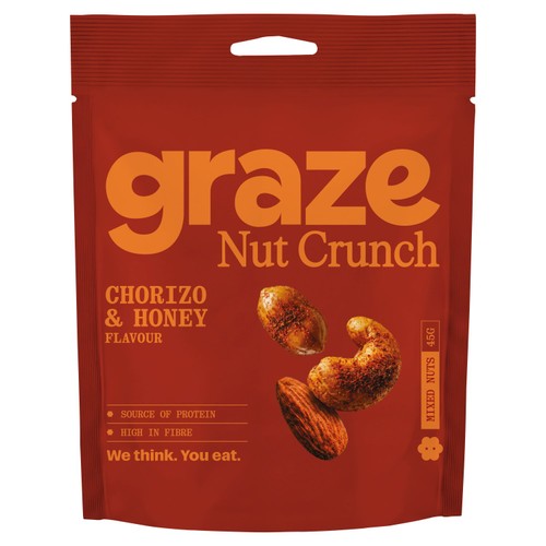 Graze Chorizo Honey Nut Medley