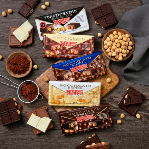 Novi Nocciolato Dark Chocolate with Whole Hazelnuts
