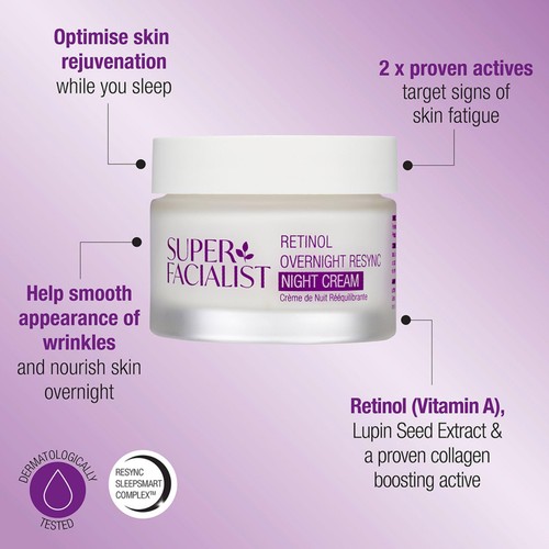 Super Facialist Retinol SleepSmart Overnight Resync Night Cream