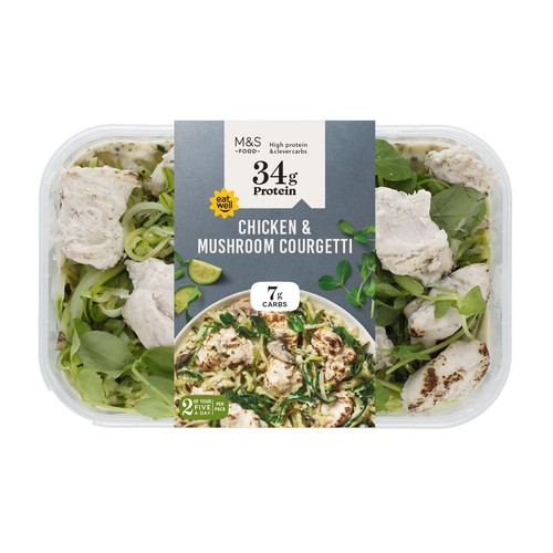 M&S High Protein Chicken & Mushroom Courgetti