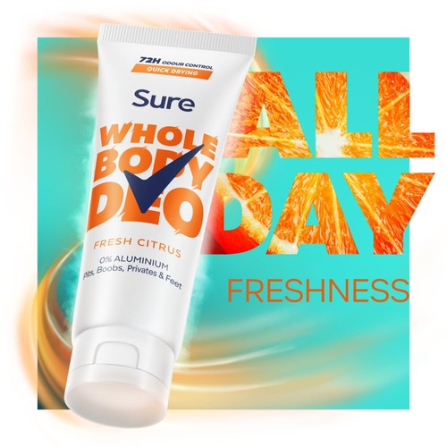 Sure Women Whole Body Fresh Citrus Cream Deodorant