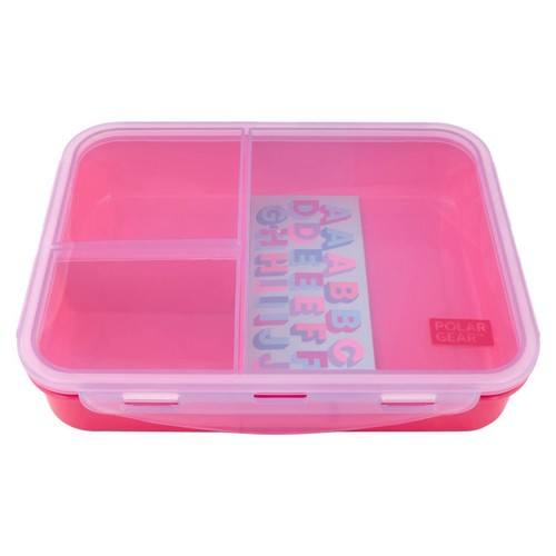 Polar Gear Kids 3 Section Sticker Box Lilac/Rose