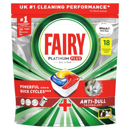 Fairy Platinum Plus Lemon Dishwasher Tablets