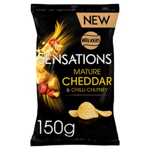 Walkers Sensations Mature Cheddar Cheese & Chilli Sharing Crisps150g