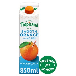 Tropicana Pure Orange & Mango Fruit Juice 850ml