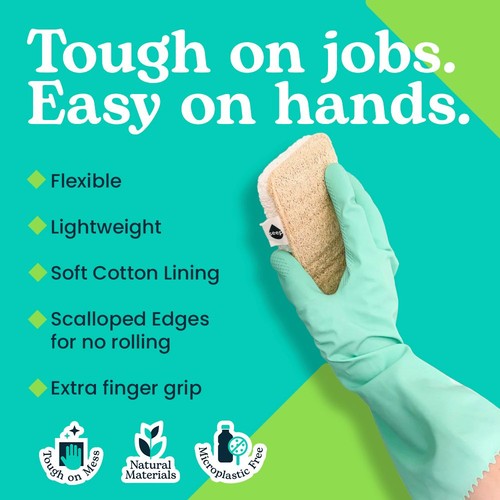 Seep Rubber Gloves Large Plastic Free