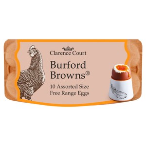 Clarence Court Burford Brown 10  Mixed Size Free Range Eggs