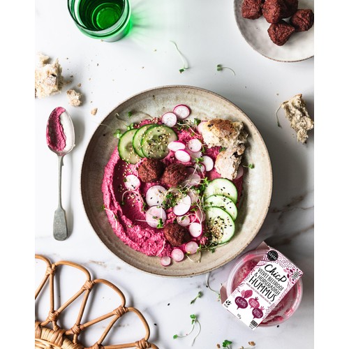 ChicP Velvet Beetroot & Horseradish Hummus