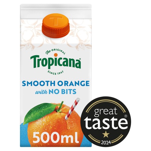Tropicana Orange Smooth 500ml Ocado