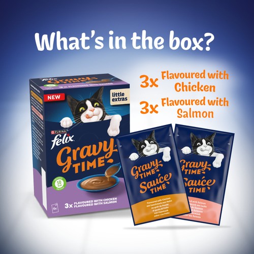 Felix Gravy Time Chicken and Salmon Wet Cat Food