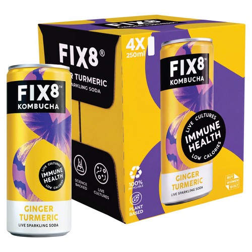 Fix8 Ginger Turmeric Kombucha Multipack