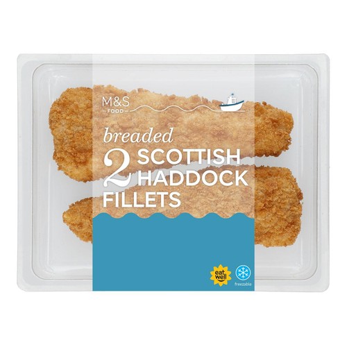 M&S 2 Breaded Haddock Fillets
