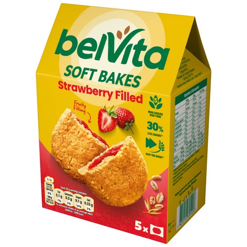 Belvita Strawberry Soft Bakes Breakfast Biscuits