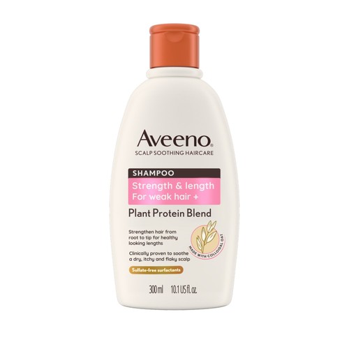 Aveeno Scalp Soothing Strength & Length Shampoo for Weak Hair