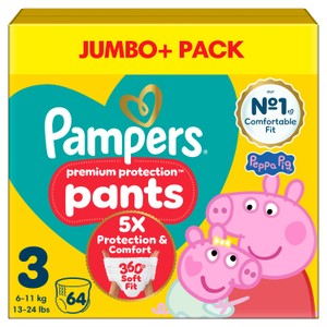 Pampers New Baby Nappy Pants Size 3 Jumbo