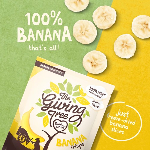 Giving Tree Freeze Dried Banana Crisps