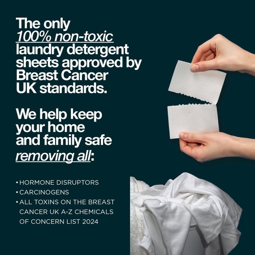 The Lab Co. Laundry Detergent Sheets Non Bio Fragrance Free 64 Loads