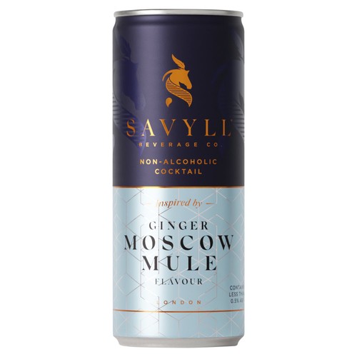 Savyll Alcohol Free Cocktail Ginger Moscow Mule Flavour