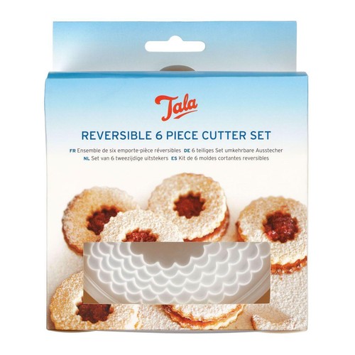 Tala 6 Reversible Round Crinkle Cutters 