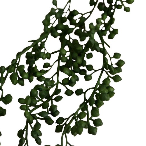 M&S Artificial String of Pearls in Textured Ceramic Pot, Brown