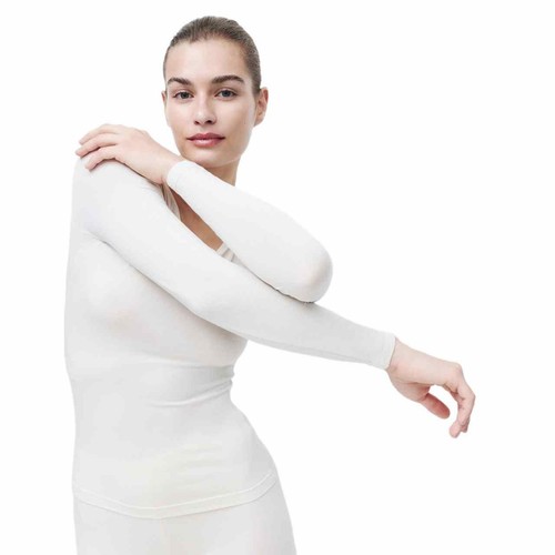 M&S HeatGen Long Sleeve Top S Light Cream