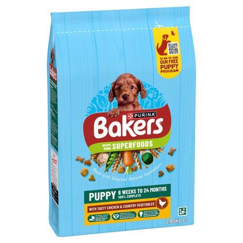 Bakers Puppy Chicken with Vegetables Dry Dog Food 
